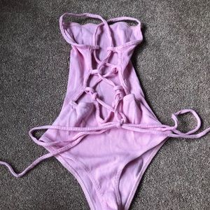 Strappy back bodysuit
